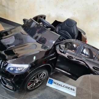 COCHE ELÉCTRICO NIÑOS MERCEDES-BENZ GLC63 12V, NEGRO, FULL OPTION INDA60-LI-QLS5688
